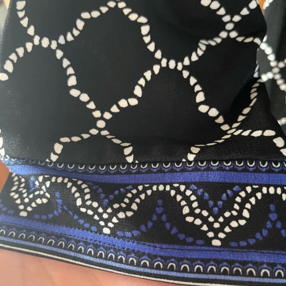 WHITE HOUSE BLACK MARKET Faux Wrap Tile Print Dress - Picture 11 of 16